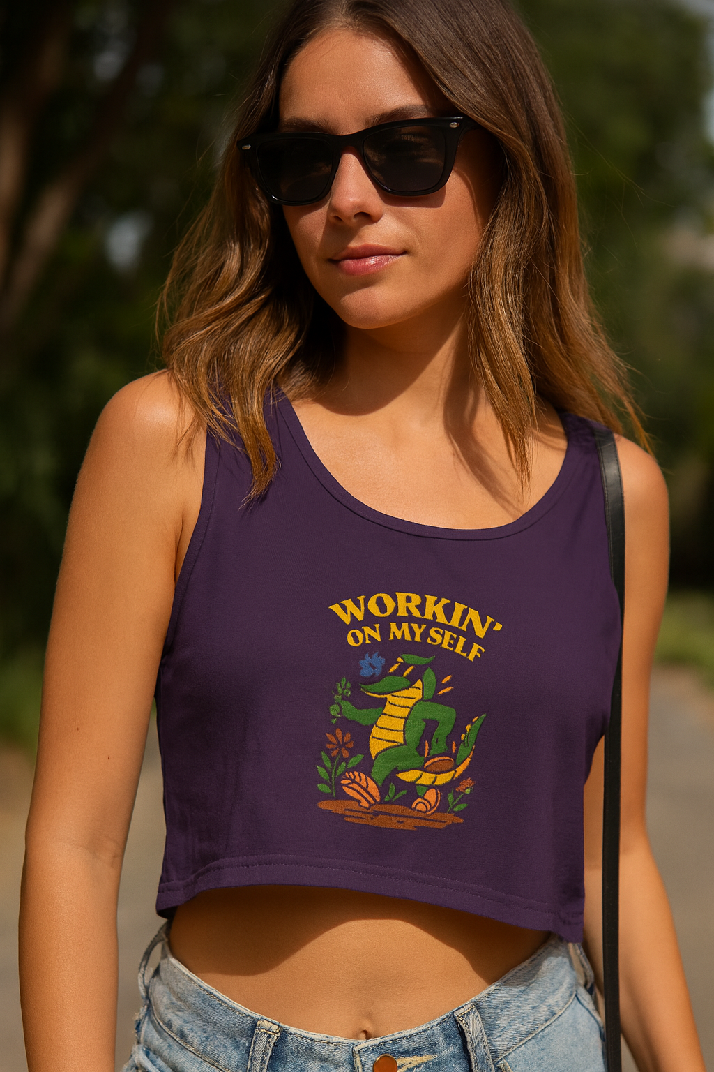 Working on Myself Crop Top