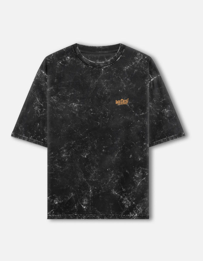 Fadeout Skull - Unisex Acid Washed Oversized Tee