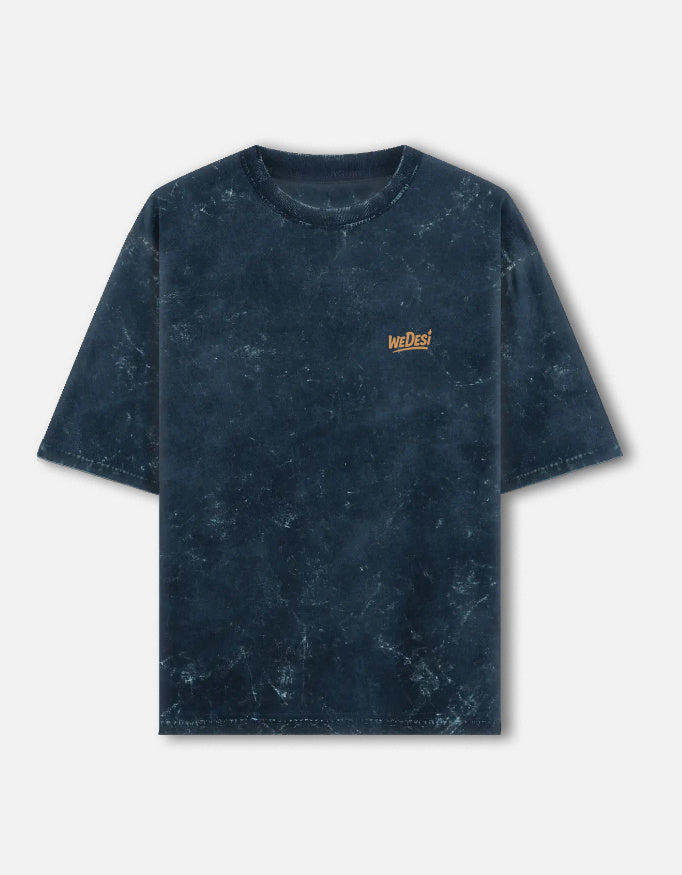 Fadeout Skull - Unisex Acid Washed Oversized Tee