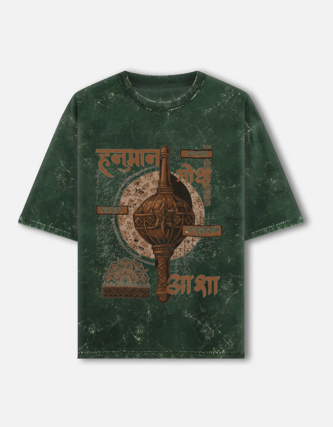 Hanuman Acid Washed Oversized Tee