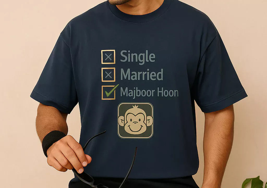 Single Married Unisex Oversized T-Shirt
